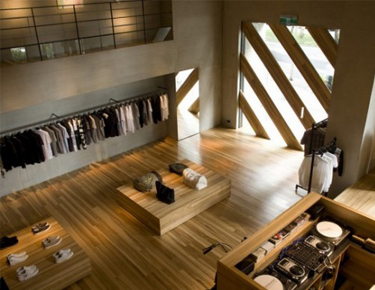 Mẫu thiết kế shop đẹp nội thất gỗ