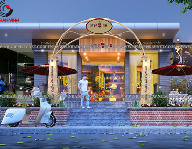 Mẫu thiết kế quán cafe đẹp hiện đại tại tỉnh Long An