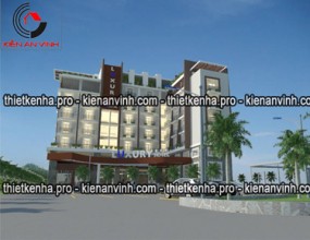 Mẫu kiến trúc thiết kế khách sạn Luxury đẹp tại Long Thành
