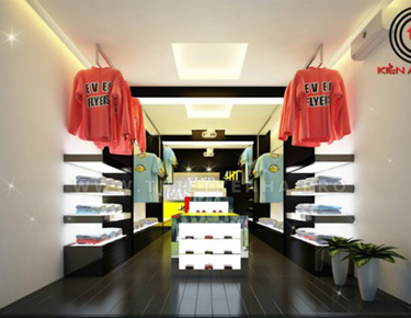 Mẫu thiết kế cửa hàng shop đồ quần áo đẹp tại Q.Tân Bình