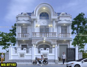 Mẫu thiết kế dinh biệt thự 3 tầng đẹp nguy nga tại Bình Chánh