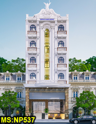 Mẫu nhà ở tân cổ điển 5 tầng 10x20m kết hợp văn phòng đẹp tại Quận 12, Tp. Hồ Chí Minh