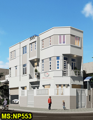 Mẫu thiết kế nhà hiện đại 3 tầng 2 mặt tiền 5x18m đẹp ở Gò Vấp
