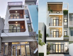 Thi công nhà ống 3 tầng 1 tum hiện đại 6x15 có 6 phòng ngủ và thang máy ở Vườn Lài, Quận 12