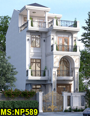 Nhà 3 tầng 1 tum 7x20m mái nhật tân cổ điển pha hiện đại có 4 phòng ngủ và thang máy ở Bình Chánh