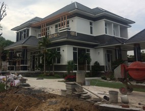 Thi công biệt thự mái Nhật 2 tầng hiện đại, diện tích 10x20m, sân vườn, 5 phòng ngủ tại Gò Vấp