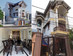 Thi công biệt thự mái thái 3 tầng tân cổ điển đơn giản 9x15m & nội thất cao cấp ở ở Gò Vấp