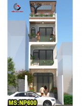 Mẫu thiết kế nhà ống 3 tầng 1 tum hiện đại 4x12m có sân trước 4m ở Quận 12