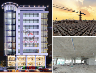 Thi công sàn vượt nhịp 15m: Giải pháp công nghệ | Tiết kệm cho nhà ở văn phòng 9 tầng