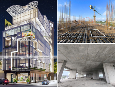 Thi công sàn vượt nhịp 16m nhà hiện đại 5 tầng: Giải Pháp không gian mở | Tiết kiệm