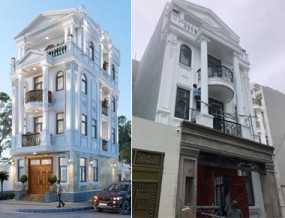 Thi công Nhà phố Tân cổ điển 4 tầng: Từ móng đến hoàn thiện