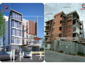 Thi Công Khách Sạn 5 Tầng Hiện Đại Kiến An Vinh: Kiến Trúc Độc Đáo & Tiện Nghi 4 Sao
