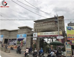 Thi công nhà hàng tiệc cưới vườn cau có sân vườn ở Phan Văn Trị