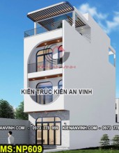 Mẫu nhà phố hiện đại 4x12m 3 tầng 1 tum có thang máy Mini độc đáo